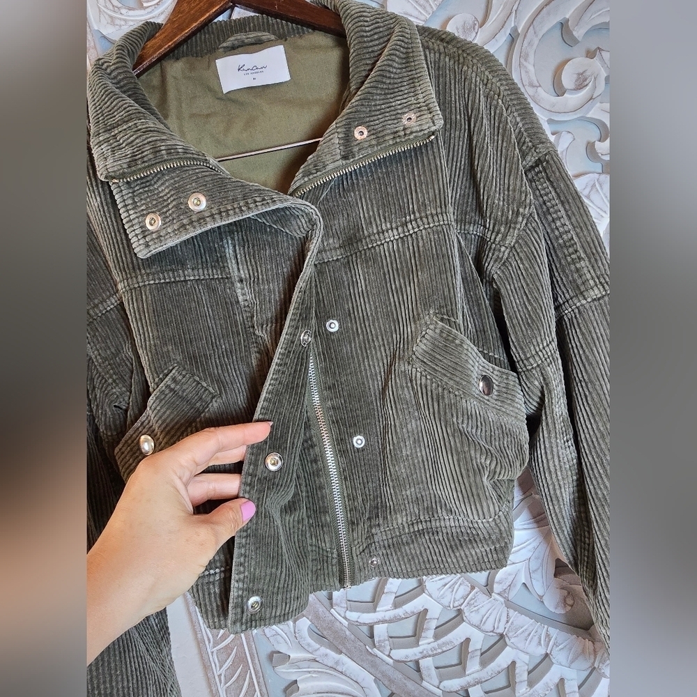 KanCan Olive Corduroy Jacket - Picture 8 of 11